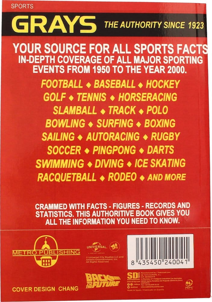 Zurück in die Zukunft Premium Notizbuch Sports Almanac - Preorder - ETA: 25.11.2026