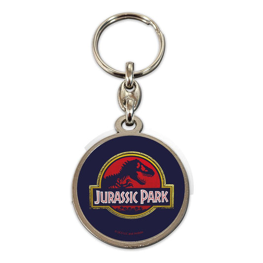 Jurassic Park Metall-Schlüsselanhänger Movie Logo 7 cm - Preorder - ETA: 20.10.2026