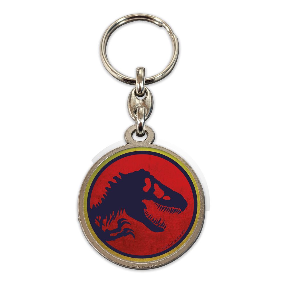 Jurassic Park Metall-Schlüsselanhänger Logo 7 cm - Versand: 7 Tage nach Bestellung