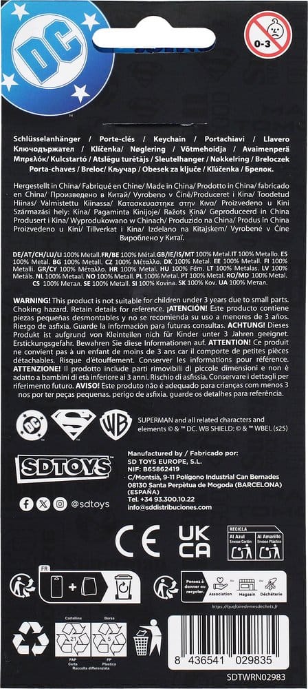 Superman Schlüsselanhänger Logo - Preorder - ETA: 25.11.2026