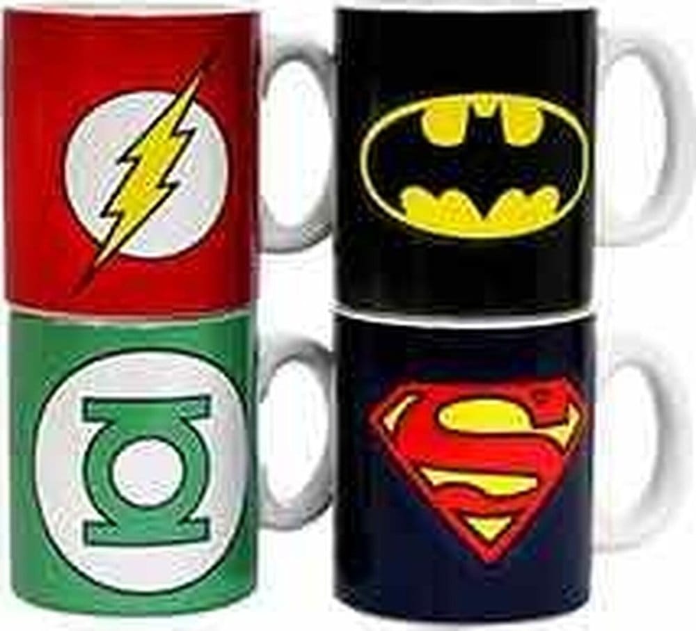 DC Comics Keramik Mini-Kaffeetassen Logos 8 cm Set (4) - Preorder - ETA: 25.09.2026