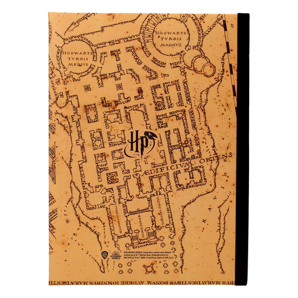 Harry Potter Notizbuch mit Leuchtfunktion Karte des Rumtreibers  - Preorder - ETA: 26.10.2025