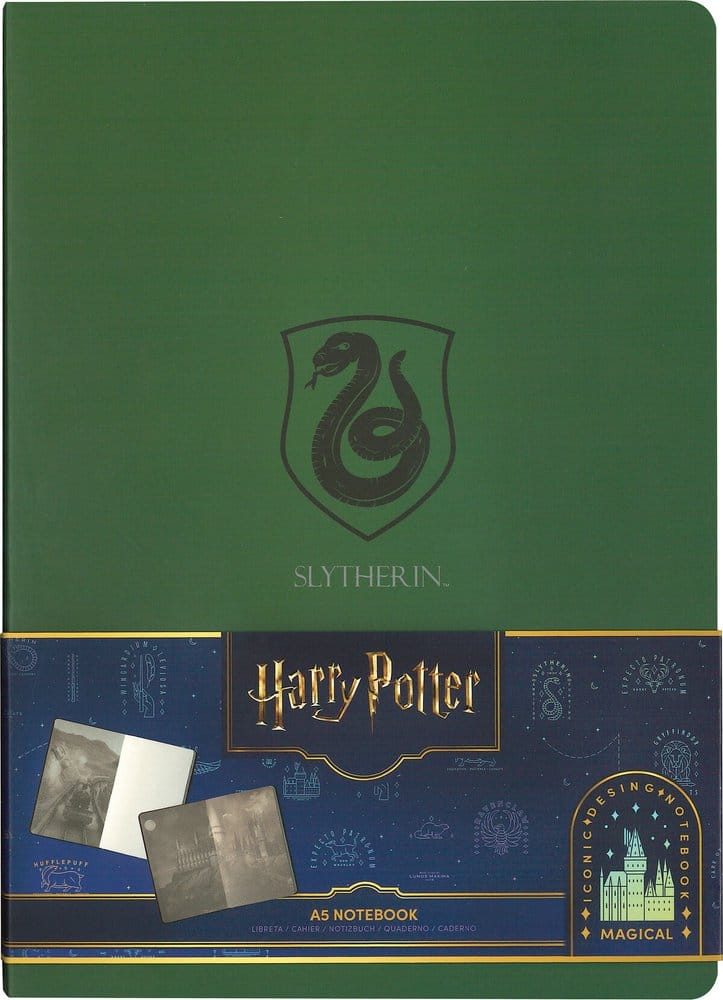 Harry Potter Softcover Notizbuch Slytherin 21 cm - Preorder - ETA: 25.09.2026