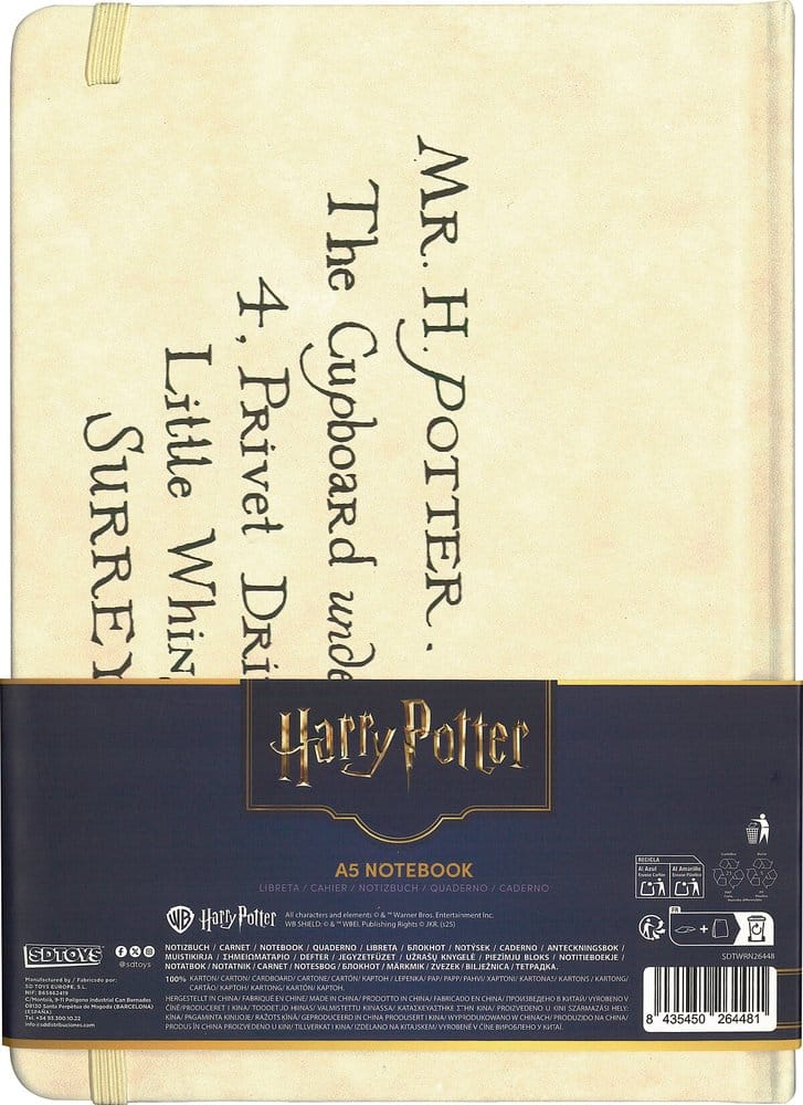 Harry Potter Hardcover Notizbuch Hogwarts-Brief 21 cm - Preorder - ETA: 25.09.2026