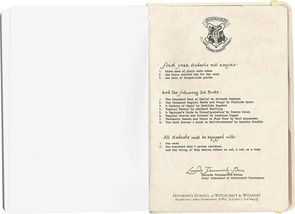 Harry Potter Hardcover Notizbuch Hogwarts-Brief 21 cm - Preorder - ETA: 25.09.2026