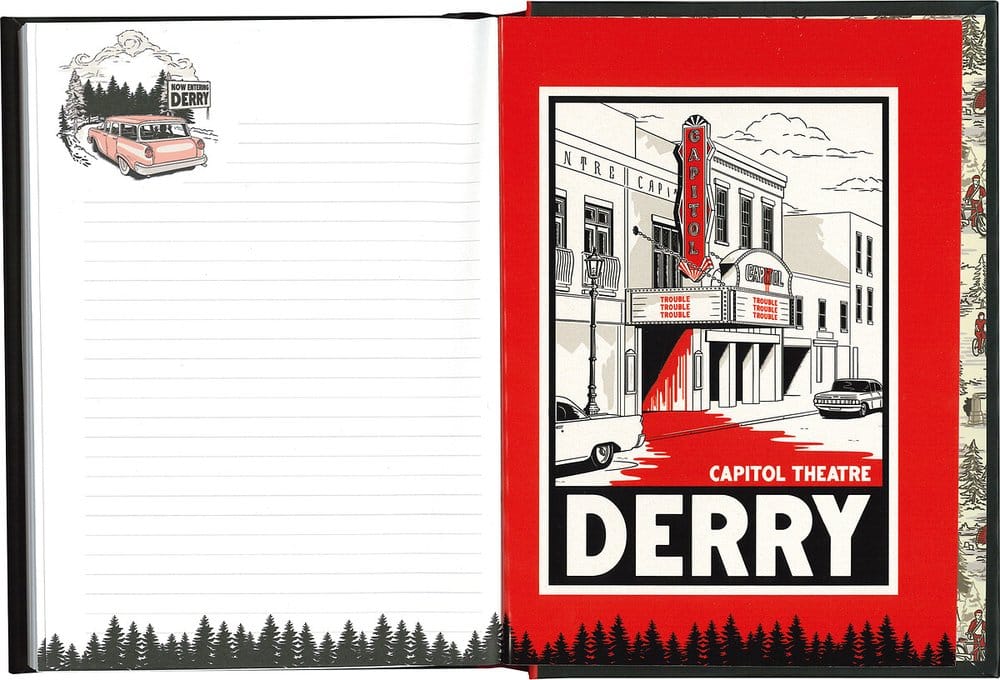 Es: Welcome to Derry Leuchtendes Notizbuch & Metall-Schlüsselanhänger Geschenkset 21 cm - Preorder - ETA: 25.09.2026