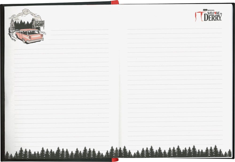 Es: Welcome to Derry Leuchtendes Notizbuch & Metall-Schlüsselanhänger Geschenkset 21 cm - Preorder - ETA: 25.09.2026