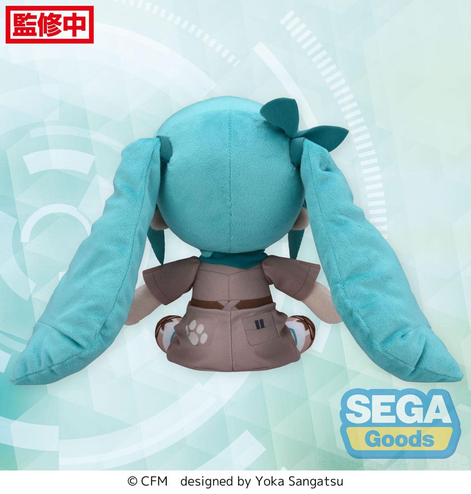 Hatsune Miku Fuwa Petit Plüschfigur Hatsune Miku Going Out Series Zoo Ver. M 22 cm     - Versand: 5-7 Tage nach Bestellung