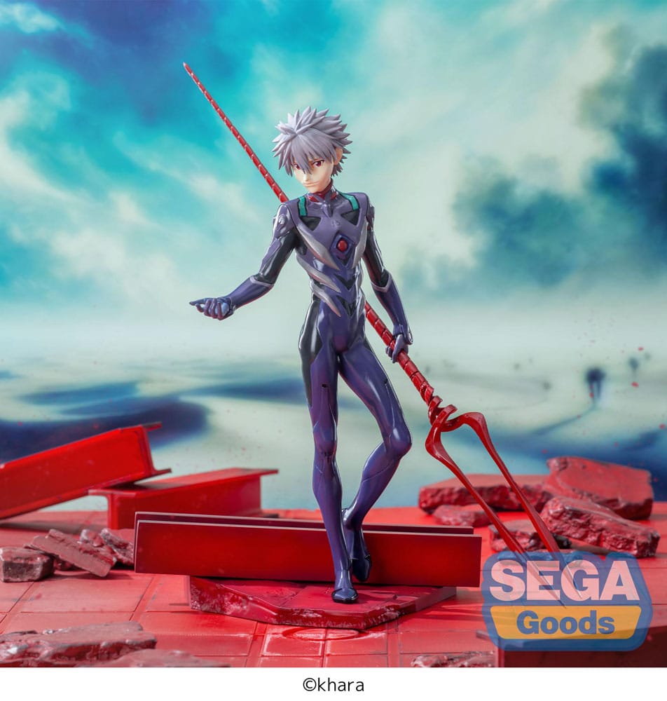 Evangelion: 3.0+1.0 Thrice Upon a Time Luminasta PVC Statue Kaworu Nagisa x Spear of Longinus 21 cm - Preorder - ETA: 06.11.2025