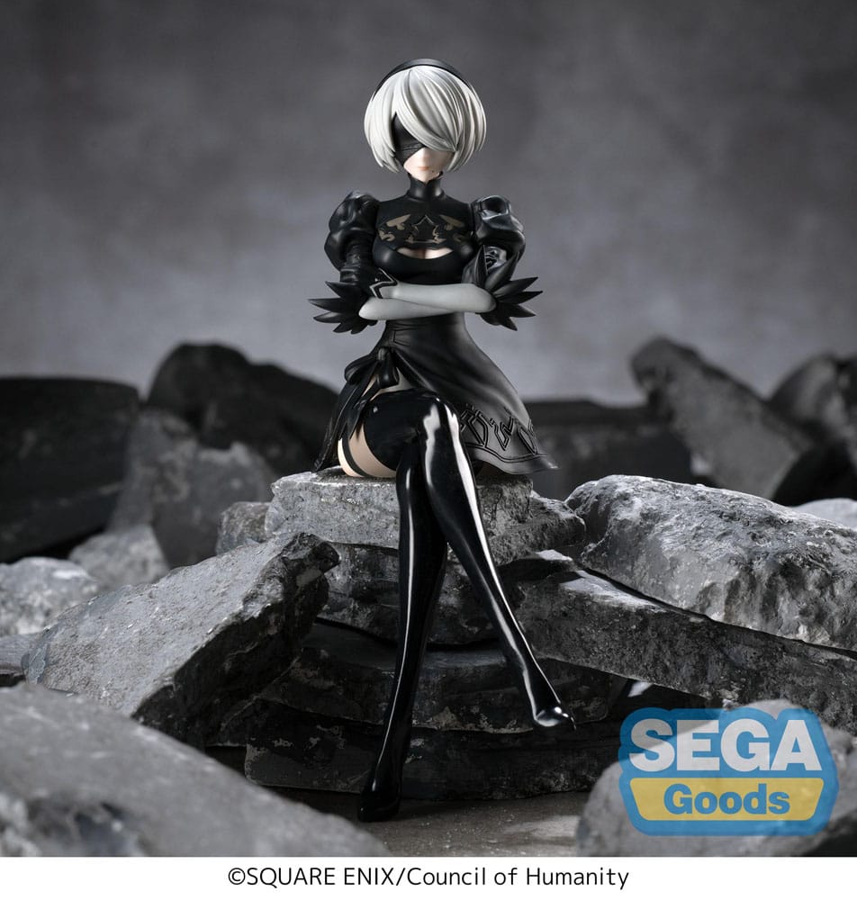 NieR:Automata Ver1.1a PM Perching PVC Statue 2B 13 cm  - Versand: 7 Tage nach Bestellung