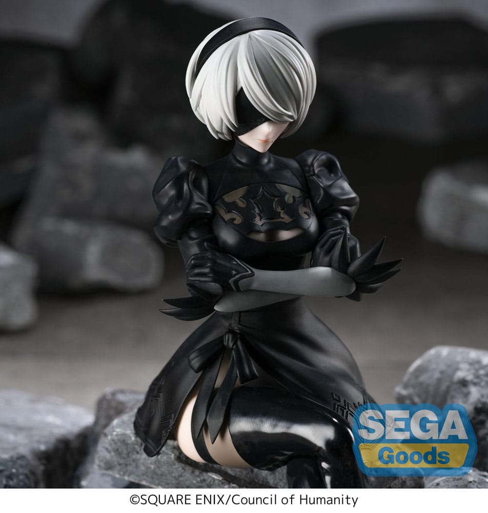 NieR:Automata Ver1.1a PM Perching PVC Statue 2B 13 cm  - Versand: 7 Tage nach Bestellung