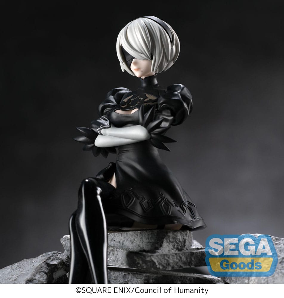 NieR:Automata Ver1.1a PM Perching PVC Statue 2B 13 cm  - Versand: 7 Tage nach Bestellung