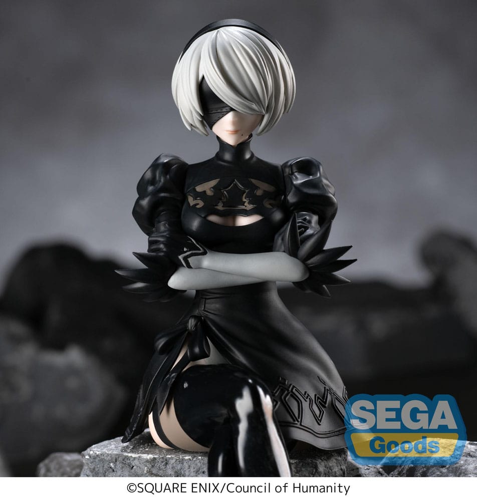 NieR:Automata Ver1.1a PM Perching PVC Statue 2B 13 cm  - Versand: 7 Tage nach Bestellung