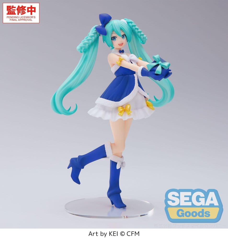 Character Vocal Series 01: Hatsune Miku High Premium PVC Figur Hatsune Miku Sapphire Christmas Ver. 21 cm - Preorder - ETA: 25.01.2027