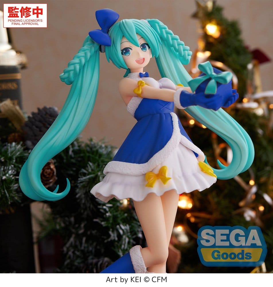 Character Vocal Series 01: Hatsune Miku High Premium PVC Figur Hatsune Miku Sapphire Christmas Ver. 21 cm - Preorder - ETA: 25.01.2027