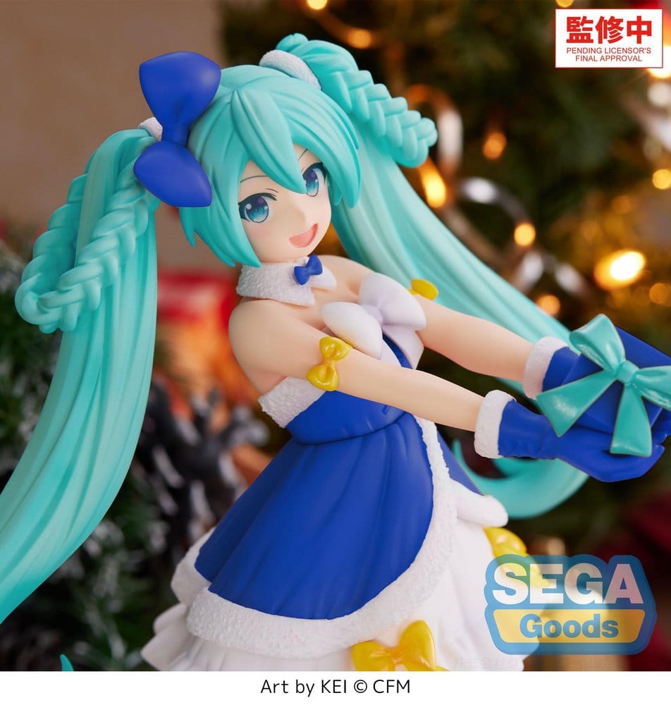 Character Vocal Series 01: Hatsune Miku High Premium PVC Figur Hatsune Miku Sapphire Christmas Ver. 21 cm - Preorder - ETA: 25.01.2027