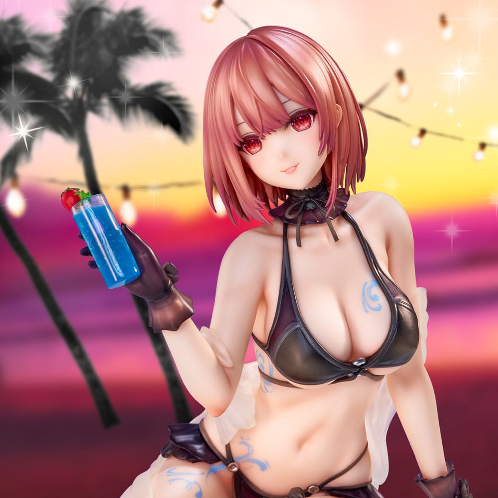 Original Character PVC Statue necömi Illustration One more drink for the vacation 13 cm - Versand: 5-7 Tage nach Bestellung