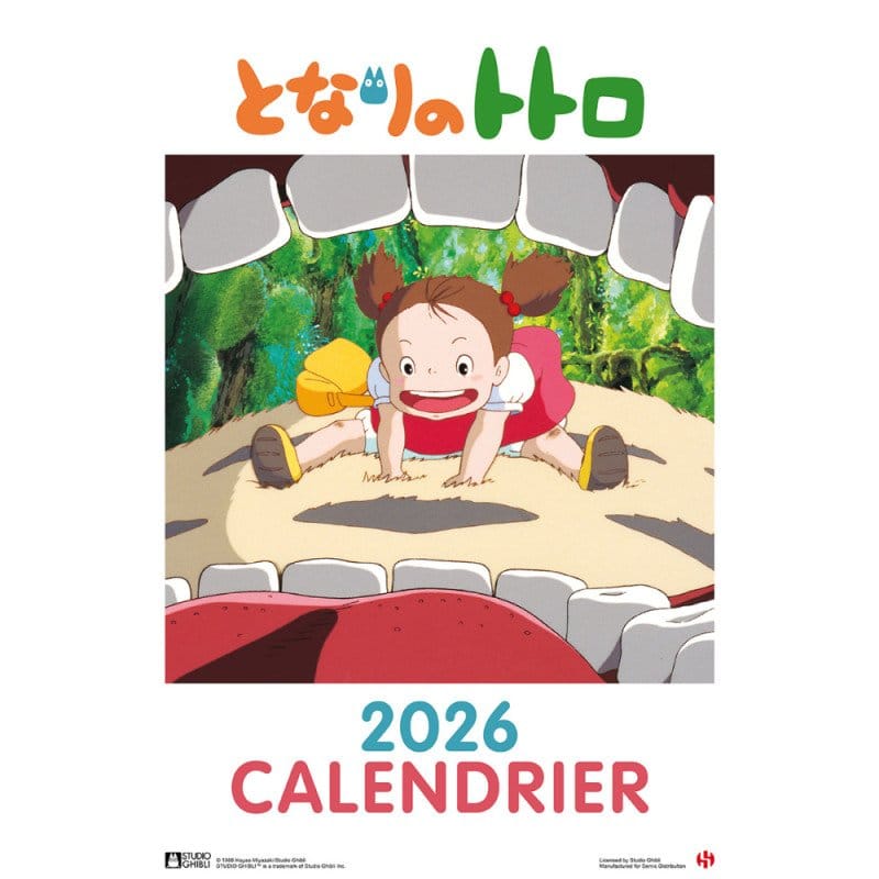 Mein Nachbar Totoro Kalender 2026 *Französische Version* - Versand: 7 Tage nach Bestellung