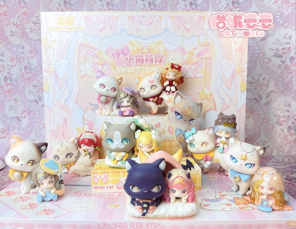 Original Character Sammelfiguren Cat Nizizi-Kitten with you 8 cm Sortiment (6)      - Versand: 7 Tage nach Bestellung
