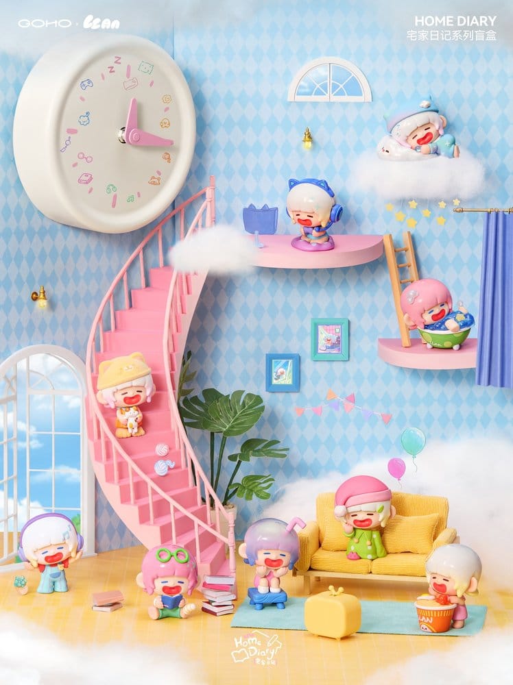 Original Character Sammelfiguren Blind Box 8er-Set Lazy Home Diary 9 cm     - Preorder - ETA: 24.09.2026