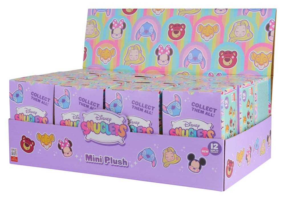 Disney Snuglets Plüschfiguren Blind Box Display (12) - Preorder - ETA: 08.09.2026