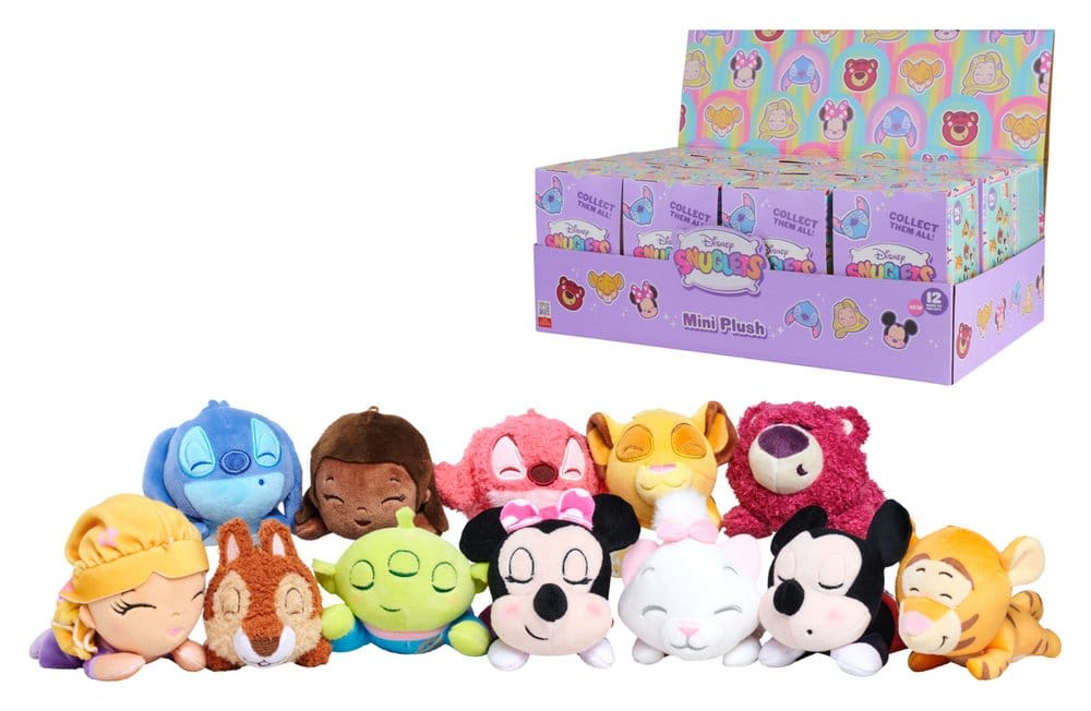 Disney Snuglets Plüschfiguren Blind Box Display (12) - Preorder - ETA: 08.09.2026