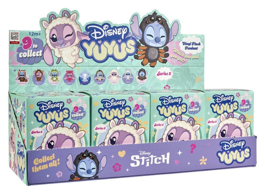 Disney YuYus Plüsch Schlüsselanhänger Wave 2 Stitch & Angel 13 cm Blindbox Display (8) - Preorder - ETA: 26.10.2026