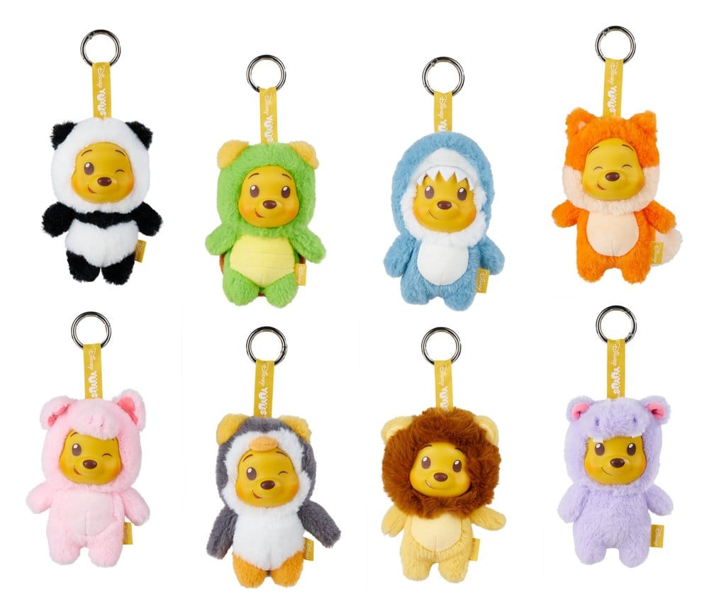 Disney YuYus Plüsch Schlüsselanhänger Wave 2 Winnie the Pooh 13 cm Blindbox Display (8) - Preorder - ETA: 26.10.2026
