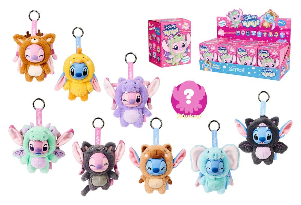 Disney YUYUS Plüschfigur Stitch & Angel Blindbox Display (8) - Preorder - ETA: 25.02.2027