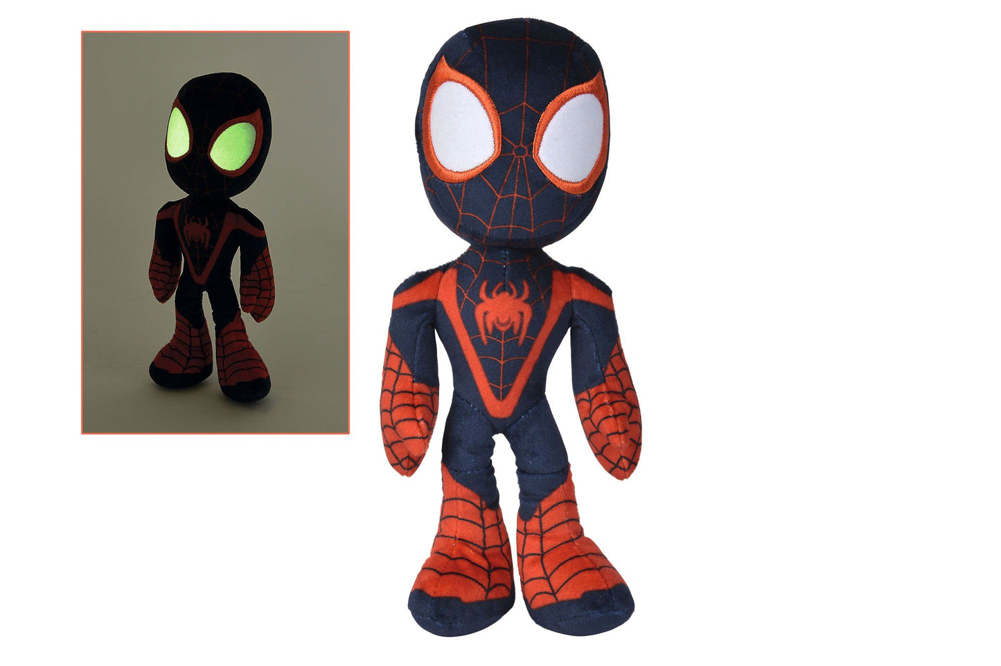 Marvel Plüschfigur Glow In The Dark Augen Miles Morales 25 cm    - Versand: 5-7 Tage nach Bestellung