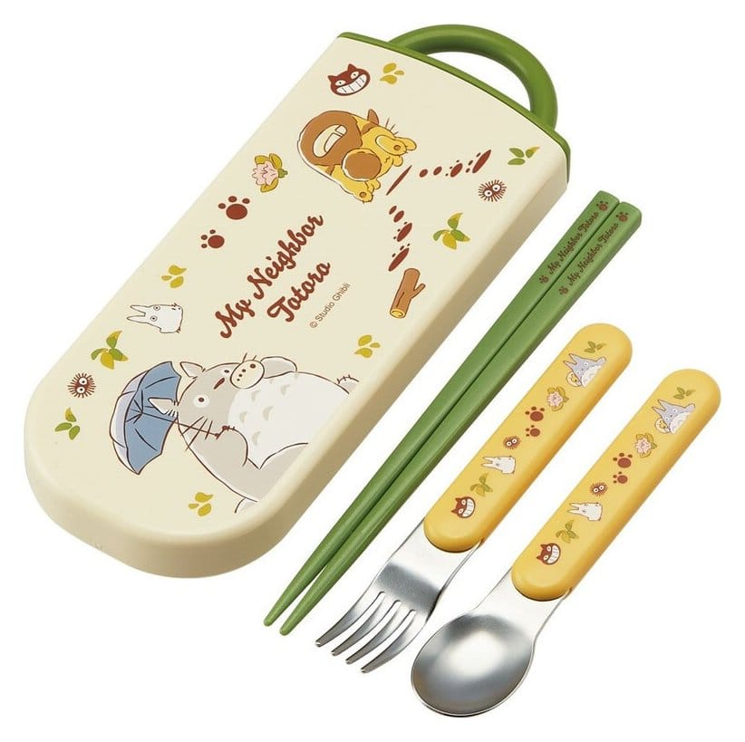 Mein Nachbar Totoro Essstäbchen Löffel Gabel Set Totoro & Catbus - Preorder - ETA: 27.02.2027