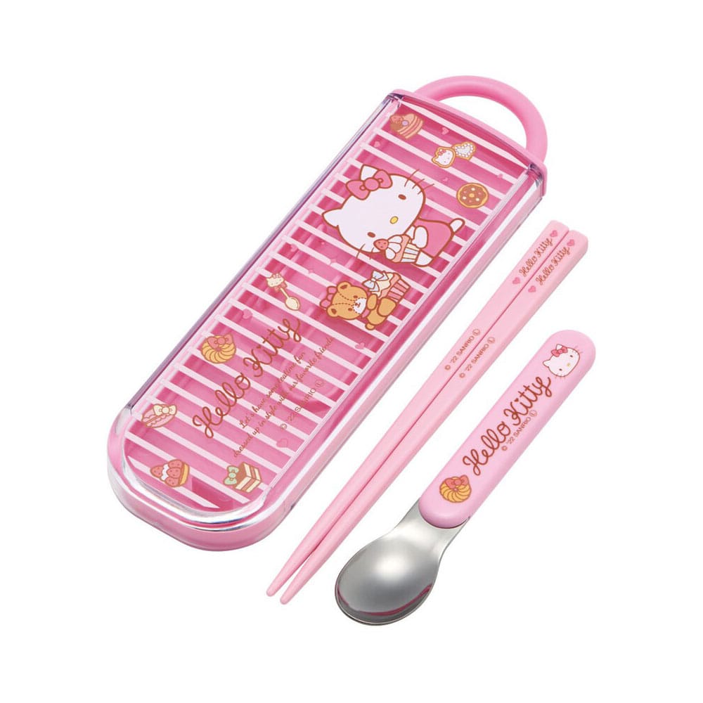 Hello Kitty Essstäbchen & Löffel Sweety pink  - Preorder - ETA: 09.07.2026