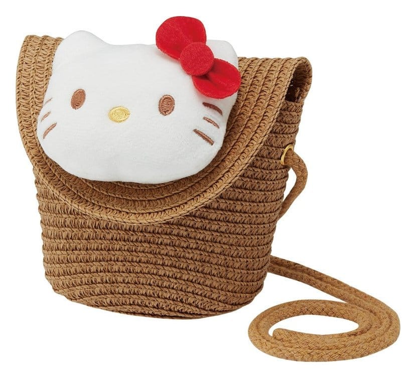 Sanrio Schultertasche Hello Kitty Straw - Preorder - ETA: 28.12.2026