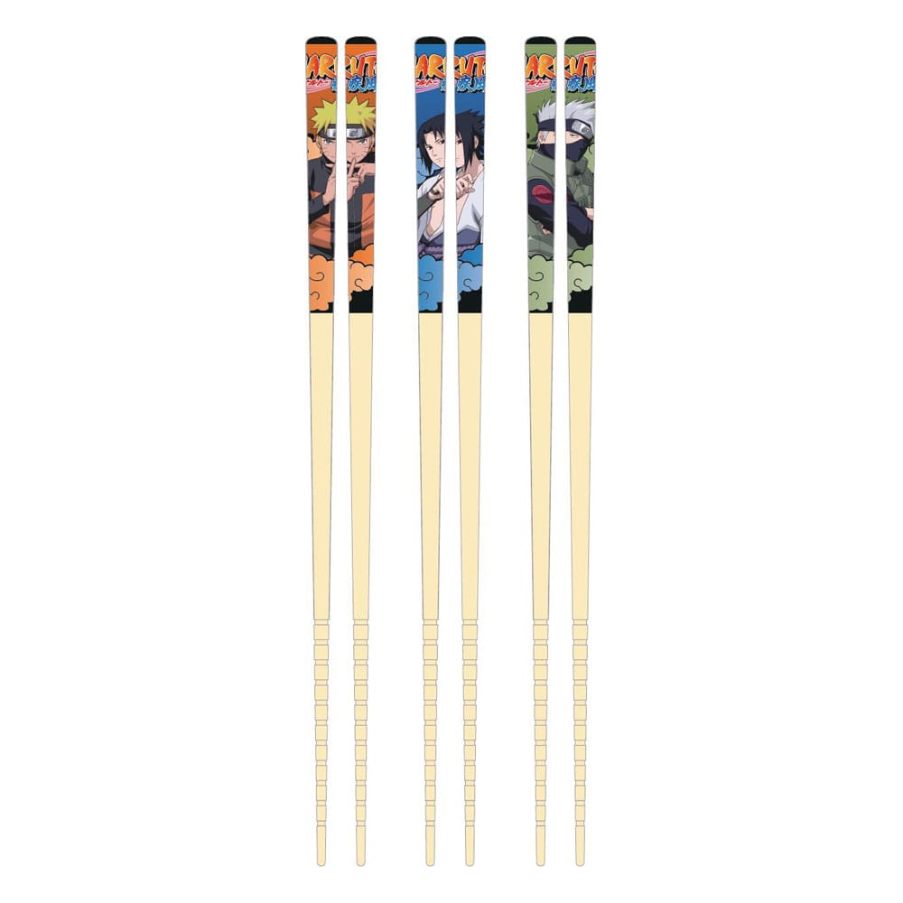 Naruto Bambus Essstäbchen 3er-Set Team 7  - Preorder - ETA: 08.02.2027