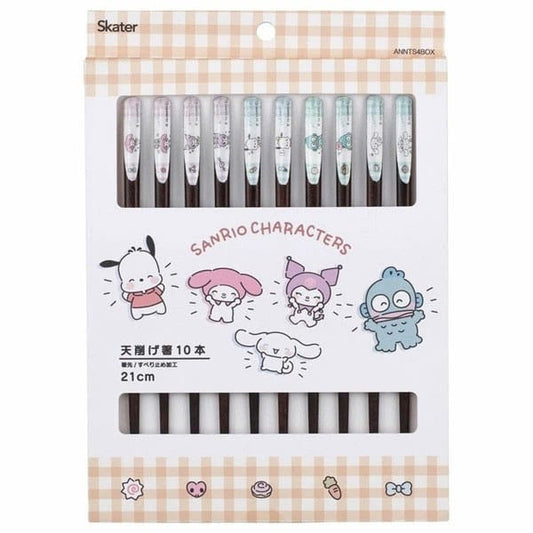 Sanrio Essstäbchen 10er-Pack Characters - Versand: 7 Tage nach Bestellung