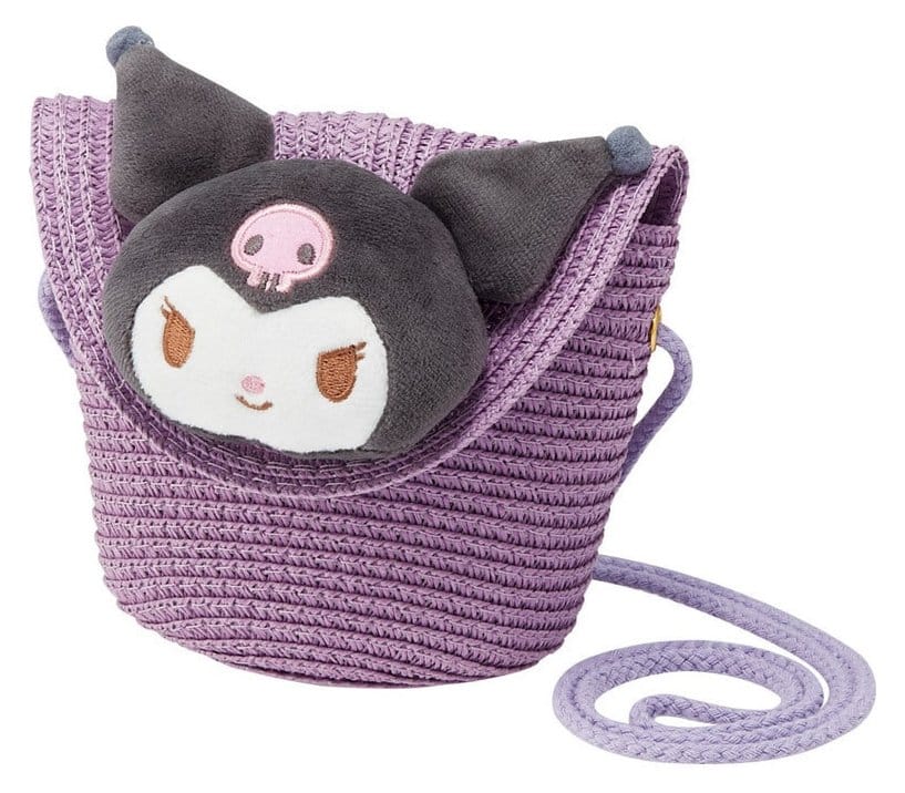 Sanrio Schultertasche Kuromi Straw - Preorder - ETA: 27.02.2027