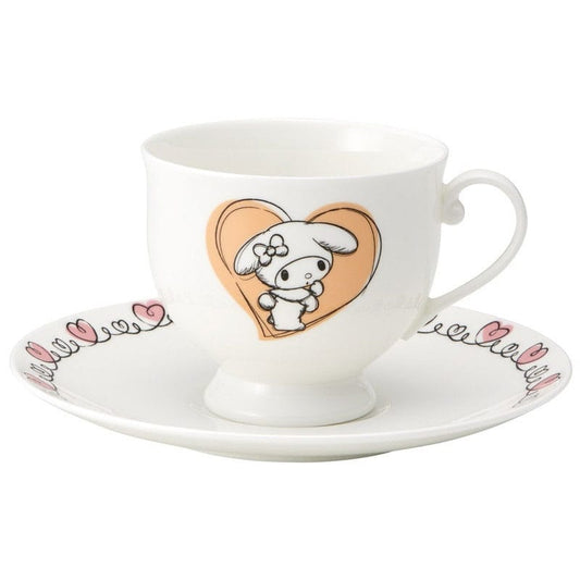 Sanrio Bone China Tasse und Teller Set My Melody - Versand: 7 Tage nach Bestellung