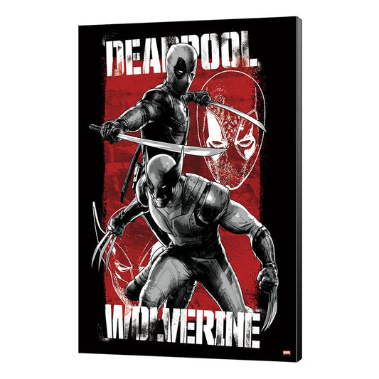 Marvel Holzdruck Deadpool & Wolverine 03 Maximum Effort 35 x 50 cm   - Versand: 7 Tage nach Bestellung