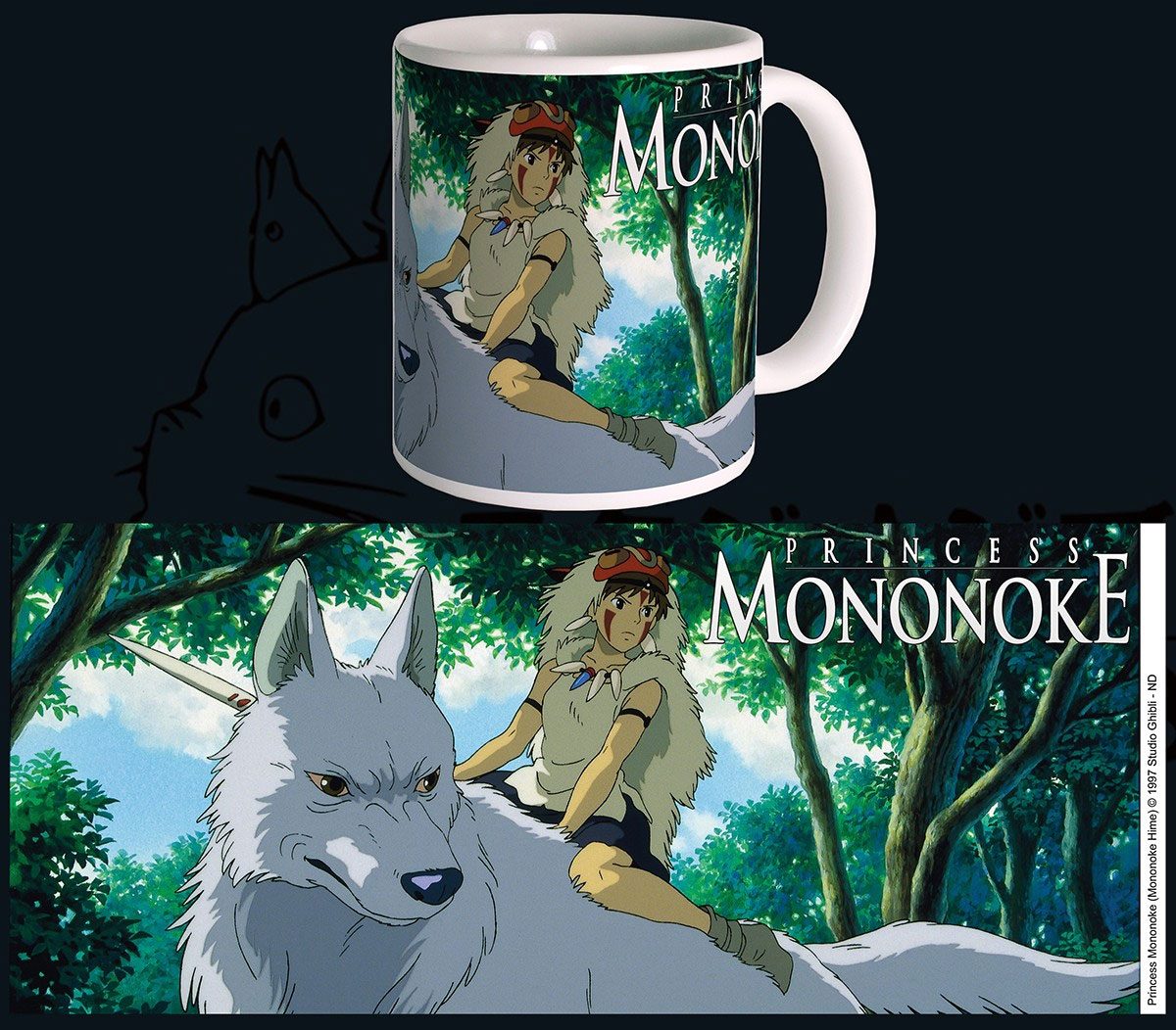 Studio Ghibli Tasse Princess Mononoke - Versand: 7 Tage nach Bestellung