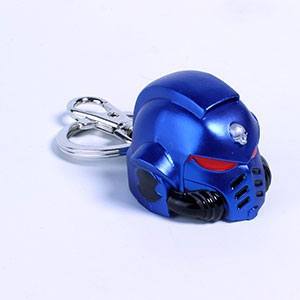 Warhammer 40K Metall-Schlüsselanhänger Space Marine Primaris Helmet Ultramarine - Preorder - ETA: 03.11.2025