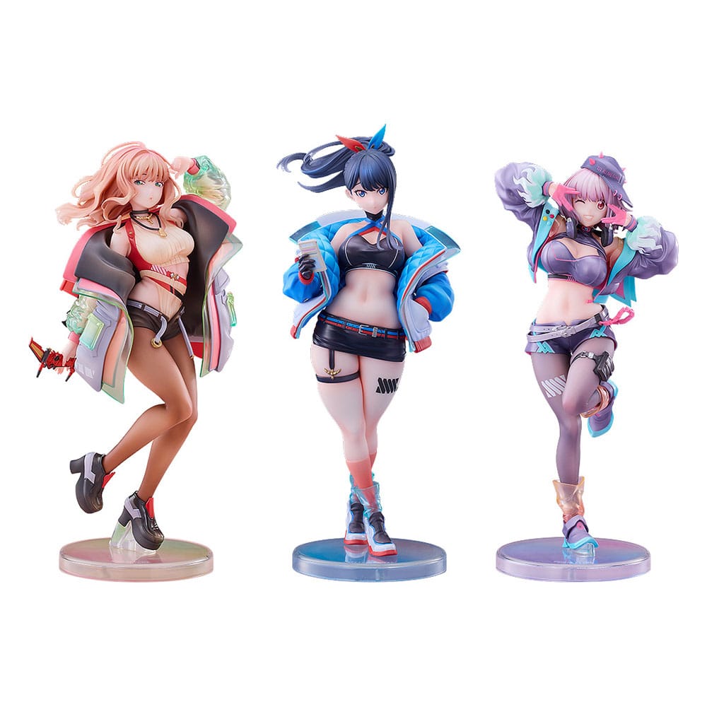 Gridman Universe PVC Statuen 3er-Pack 1/7 Rikka Takarada, Akane Shinjo, Yume Minami: Dreamy Divas Ver. - Versand: 7 Tage nach Bestellung