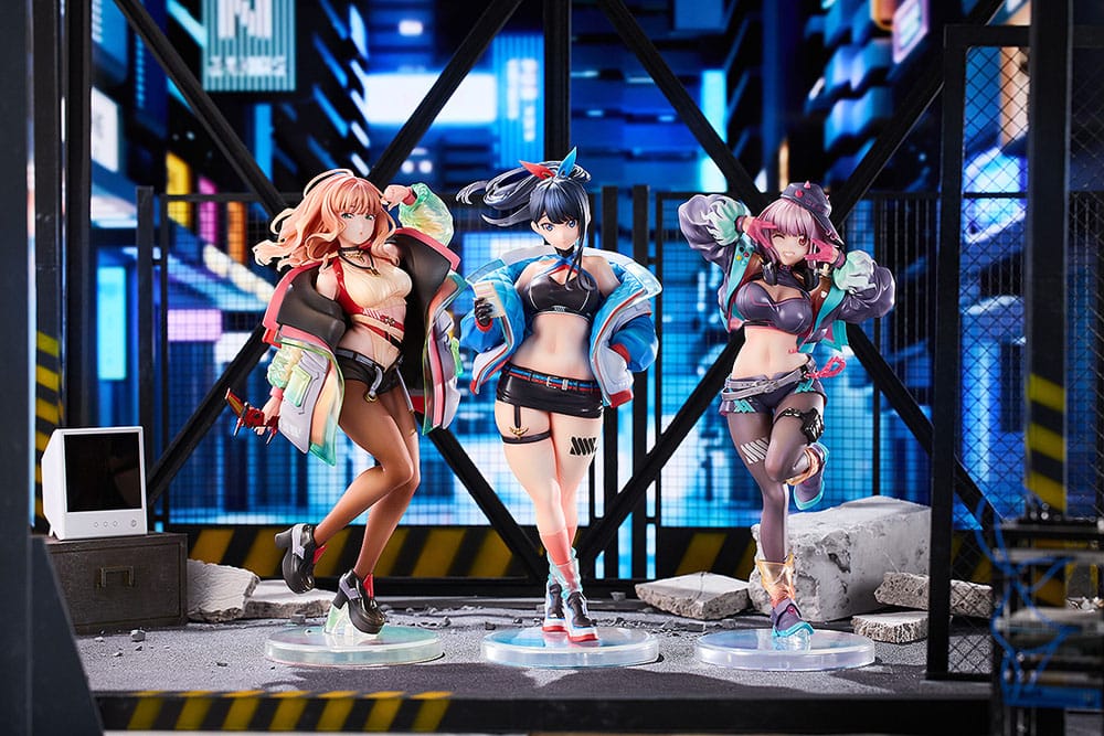 Gridman Universe PVC Statuen 3er-Pack 1/7 Rikka Takarada, Akane Shinjo, Yume Minami: Dreamy Divas Ver. - Versand: 7 Tage nach Bestellung