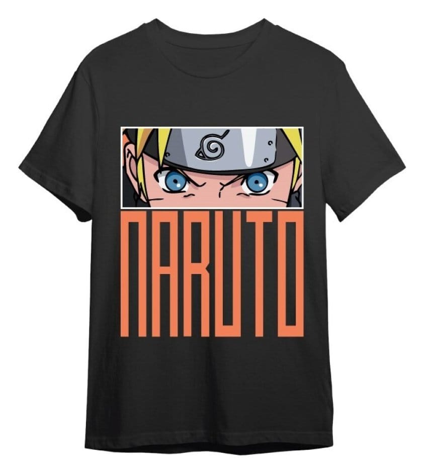 Naruto T-Shirt Naruto Eyes Black Größe L - Versand: 7 Tage nach Bestellung