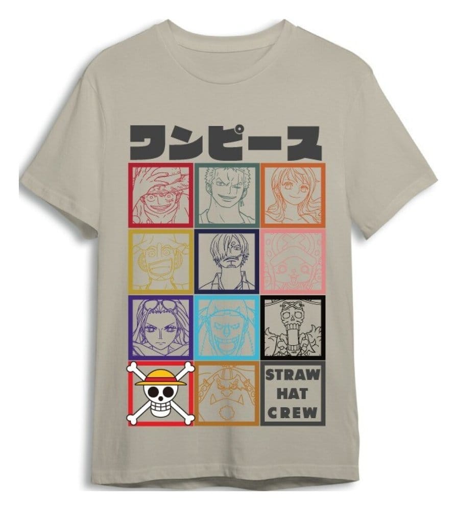One Piece T-Shirt Straw Hat Crew Sand Größe XXL - Preorder - ETA: 25.08.2026