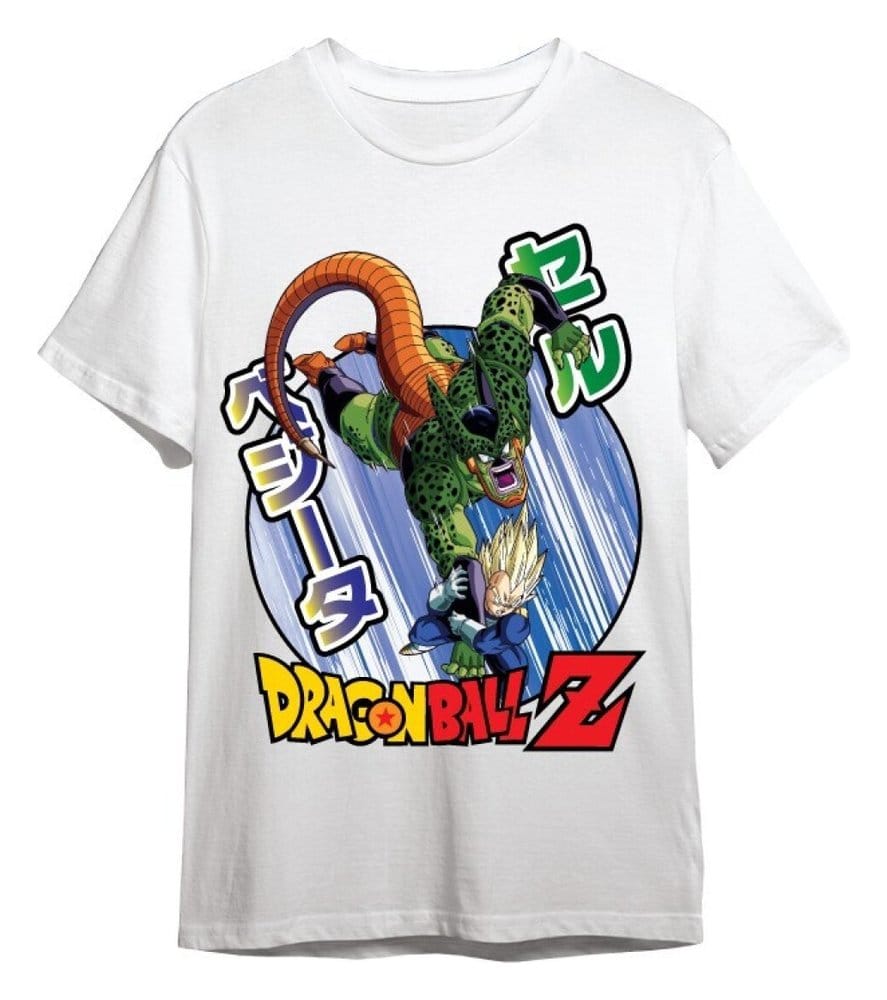 Dragon Ball Z T-Shirt Vegeta / Cell Weiß Größe L - Preorder - ETA: 25.08.2026