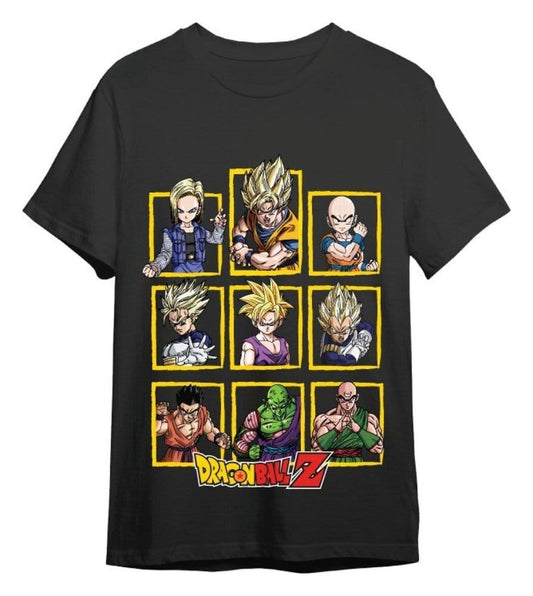 Dragon Ball Z T-Shirt Characters Schwarz Größe S - Versand: 7 Tage nach Bestellung