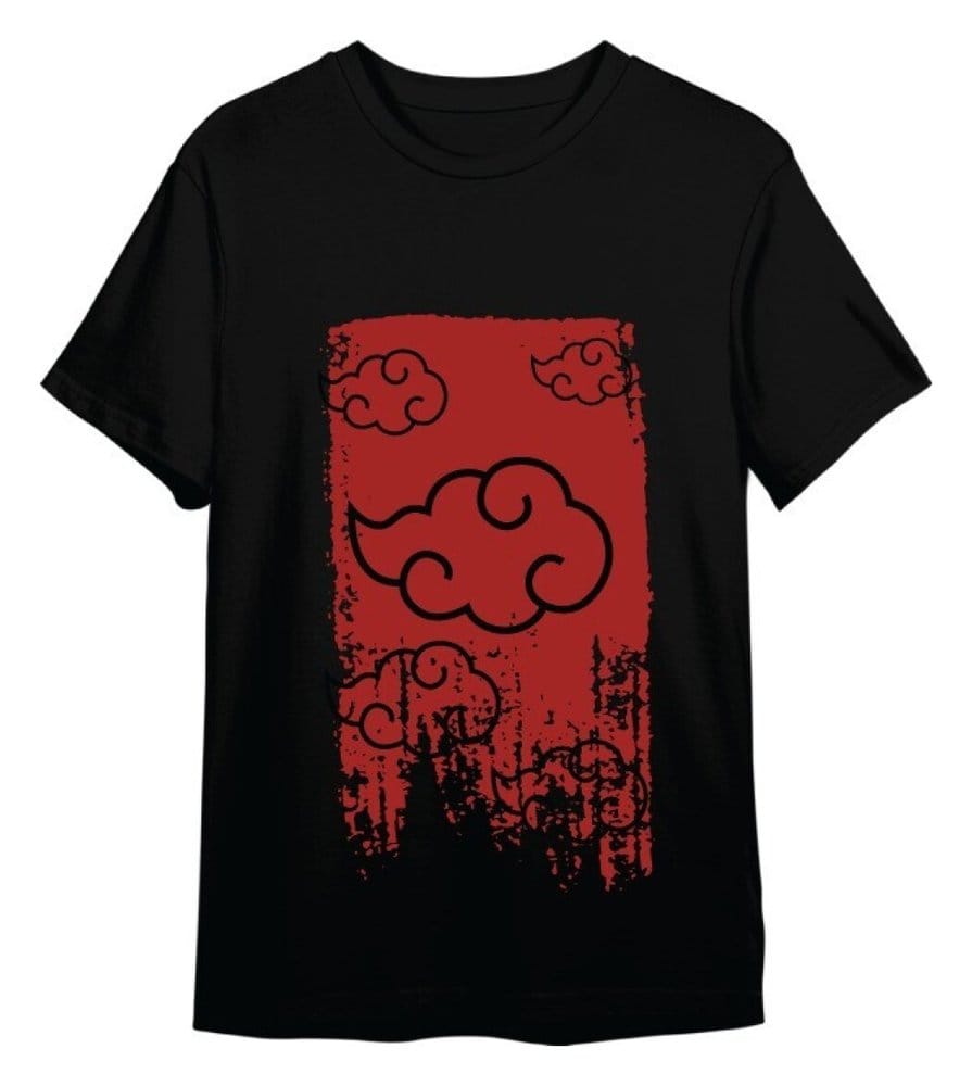 Naruto Shippuden T-Shirt Akatsuki Black Größe XL - Versand: 7 Tage nach Bestellung