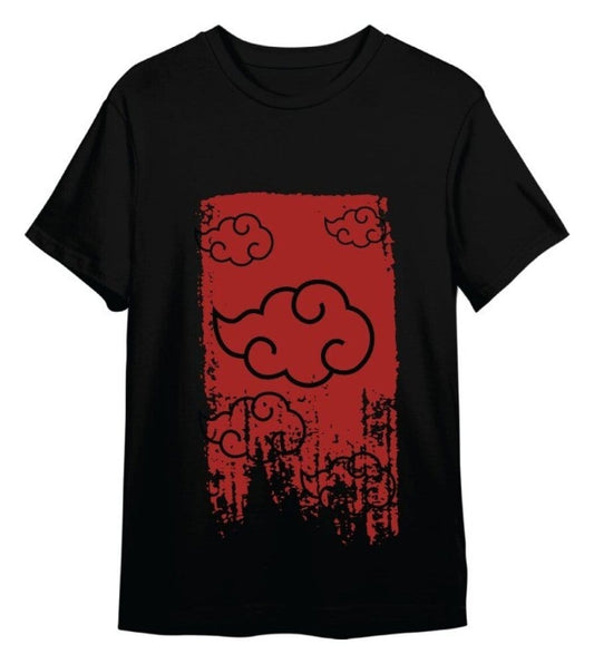 Naruto Shippuden T-Shirt Akatsuki Black Größe XL - Versand: 7 Tage nach Bestellung