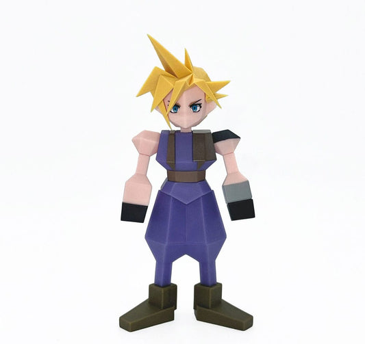 Final Fantasy VII Polygon Vinyl Figur Cloud Strife 15 cm            - Preorder - ETA: 18.02.2026