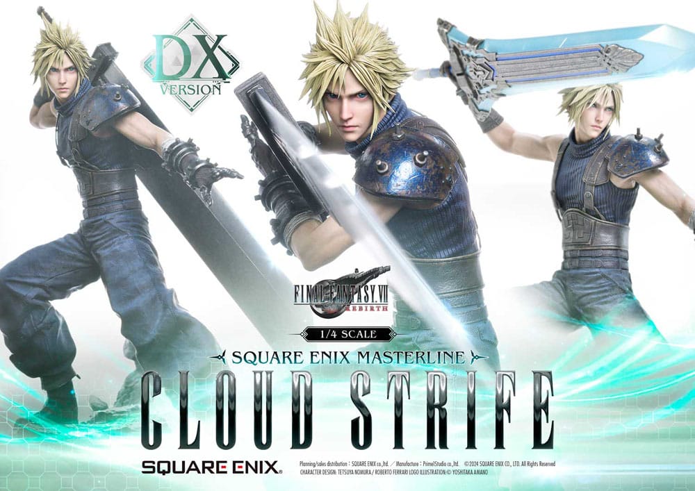 Final Fantasy VII Rebirth Masterline Statue 1/4 Cloud Strife Deluxe Ver. 68 cm   - Versand: 7 Tage nach Bestellung